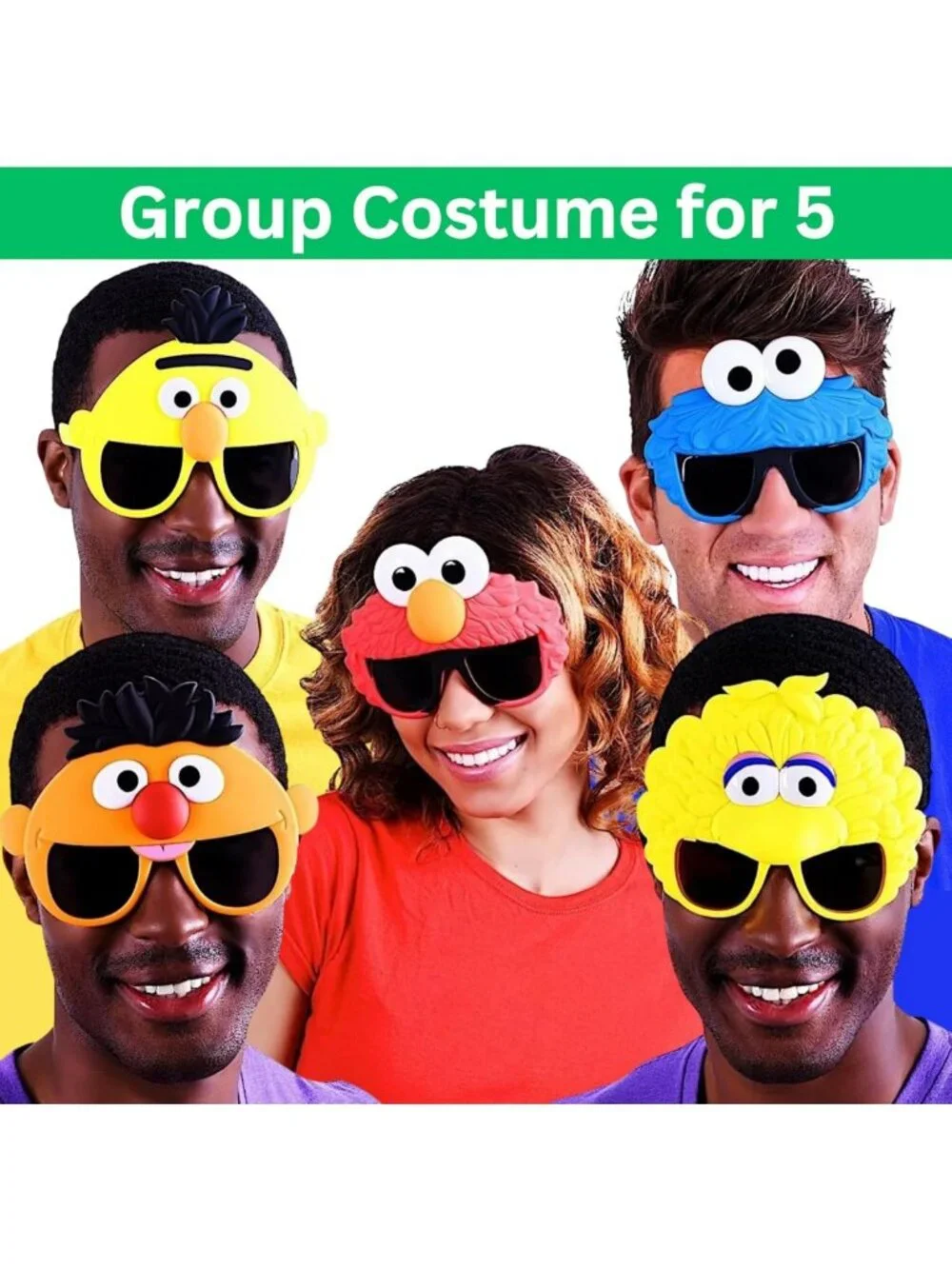 Fun Sesame Street Costume Sunglasses - Ernie, Bert, Elmo & Friends Accessories